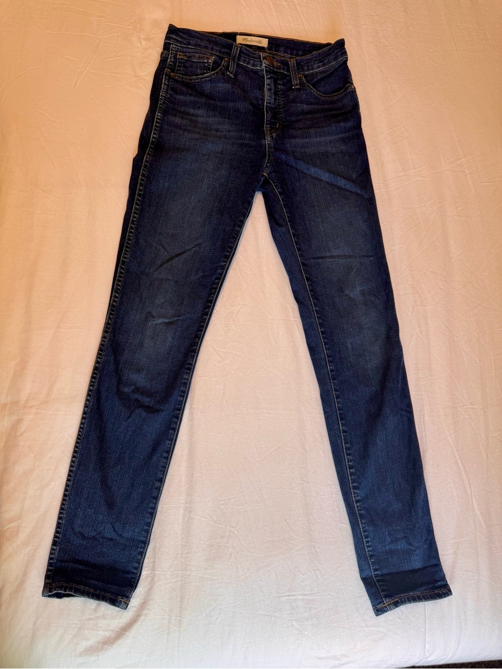 Madewell 10” High-Rise Skinny Jeans Size 26 Dark Wash Denim